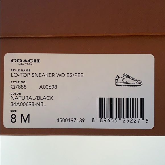 ❌SOLD❌Coach Low-top Women’s Sneakers - Picture 8 of 8